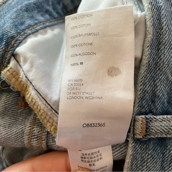 We The Free Destroyed Maggie Straight Light Wash Jeans 28 - Picture 11 of 15
